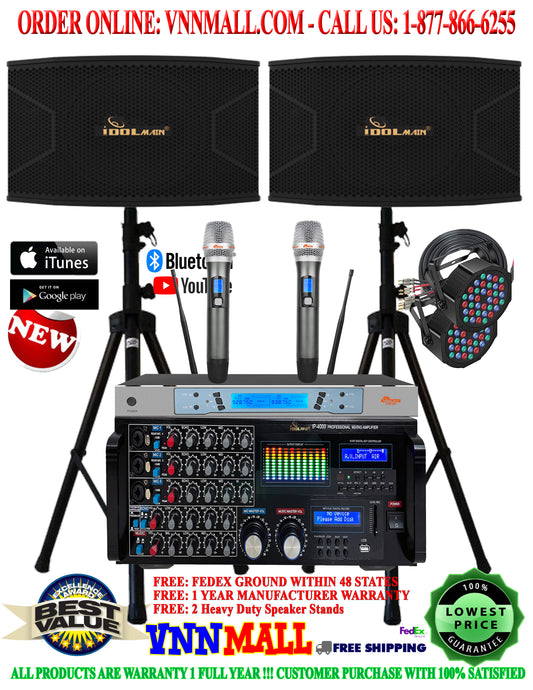 KARAOKE SYSTEM 19 - 3000 WATTS - IDOLMAIN 3-Way System- BUILT-IN HDMI ARC, OPTICAL - MODEL: 2025