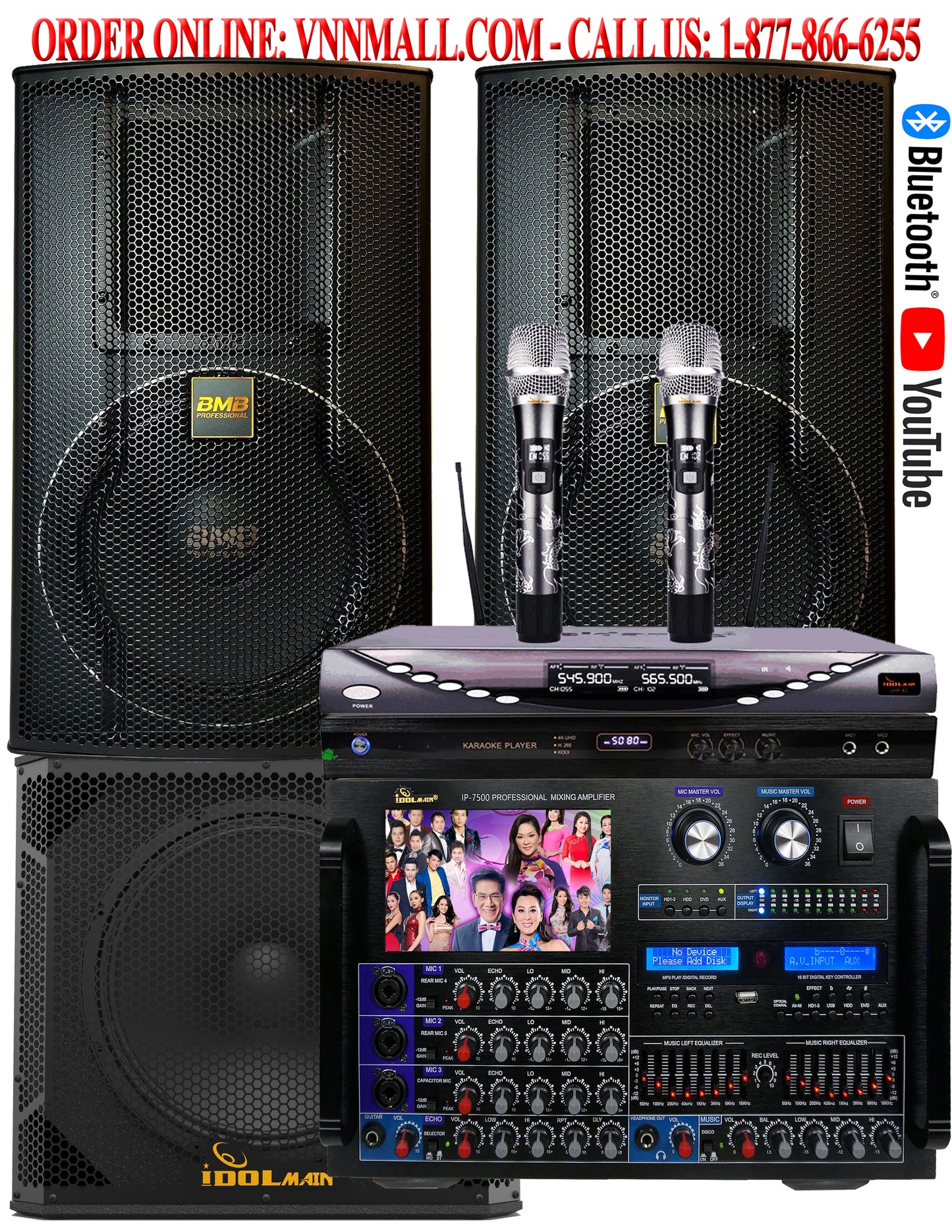 KARAOKE SYSTEM 33 - 5,500W YouTube Karaoke System With BMB JAPAN 12" Professional Speaker (MODEL 2022) ( SOLD OUT )