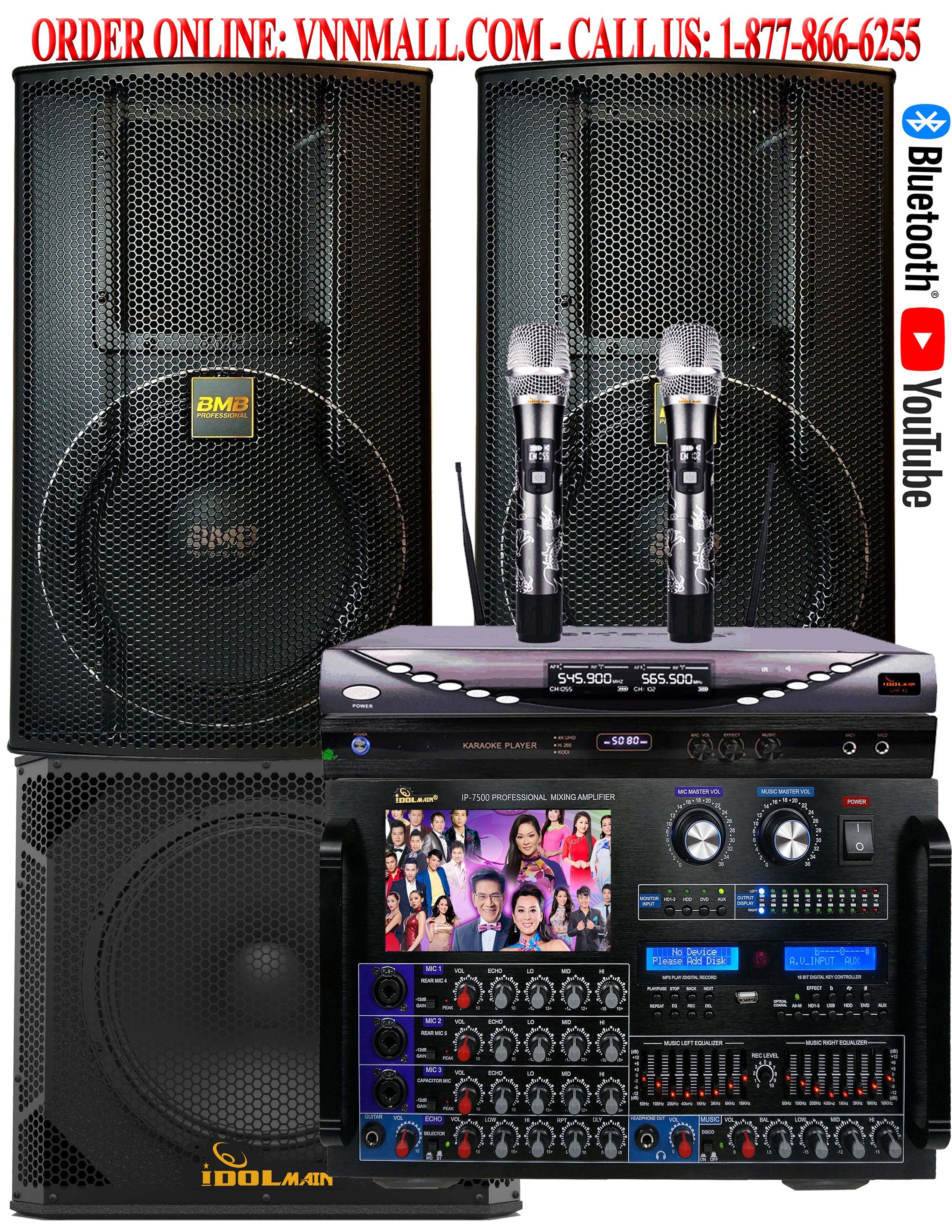 KARAOKE SYSTEM 33 - 5,500W YouTube Karaoke System With BMB JAPAN 12" Professional Speaker (MODEL 2022) ( SOLD OUT )