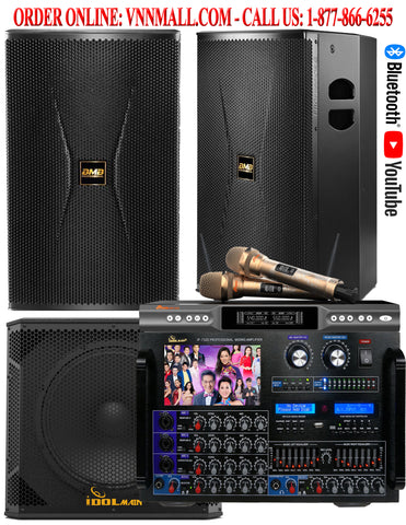 KARAOKE SYSTEM 7 - MODEL 2023 - 6300 Watts YouTube Karaoke System With BMB JAPAN 15" Professional Speaker