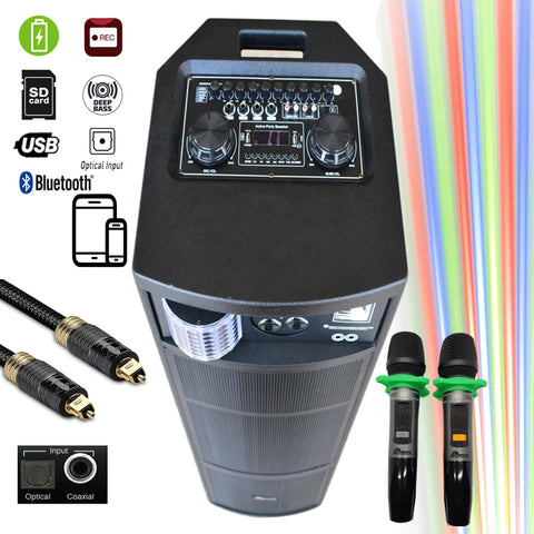 Loa Kéo Di Động IPS-DJ07 II - 2,000 Watts - FREE 2 Wireless ...