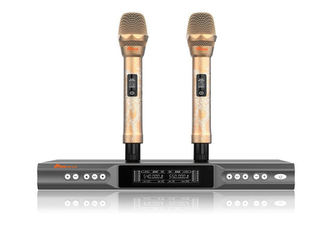IDOLmain UHF-X2D Golden Dragons Engraved with Dependable Performance and Professional Graded Wireless Microphones NEW 2023