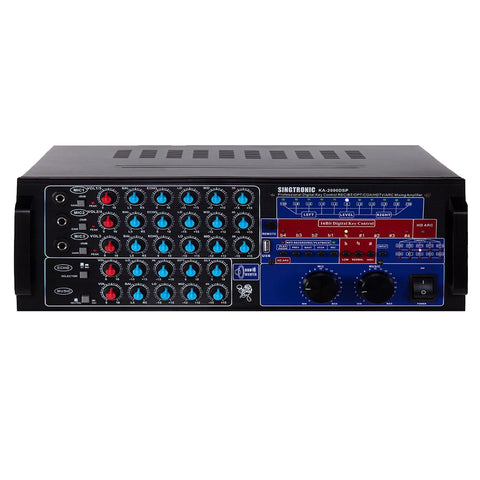 ( OPEN BOX - LIKE NEW ) SINGTRONIC KA-2000DSP Professional DJ-KJ Digital 2500W Mixing Amplifier Karaoke OPTICAL, HDMI, USB Voice Recording & Bluetooth Function Digital Sound Processor
