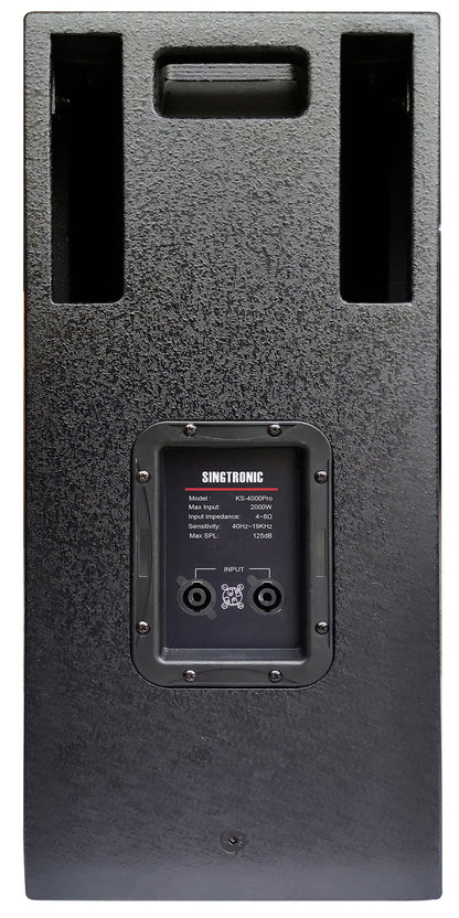 Singtronic KS-4000Pro Professional 4000W Vocalist Karaoke Speaker - Newest: 2023 Built High Frequency Compressor & 12" Super Woofer